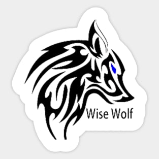 Wise wolf Sticker